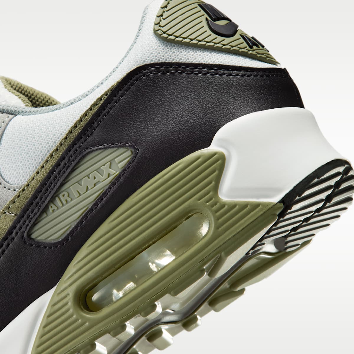 Nike Air Max 90 Men's Shoes - Summit White/Light Pumice/Black/Silver Sage - Image 8