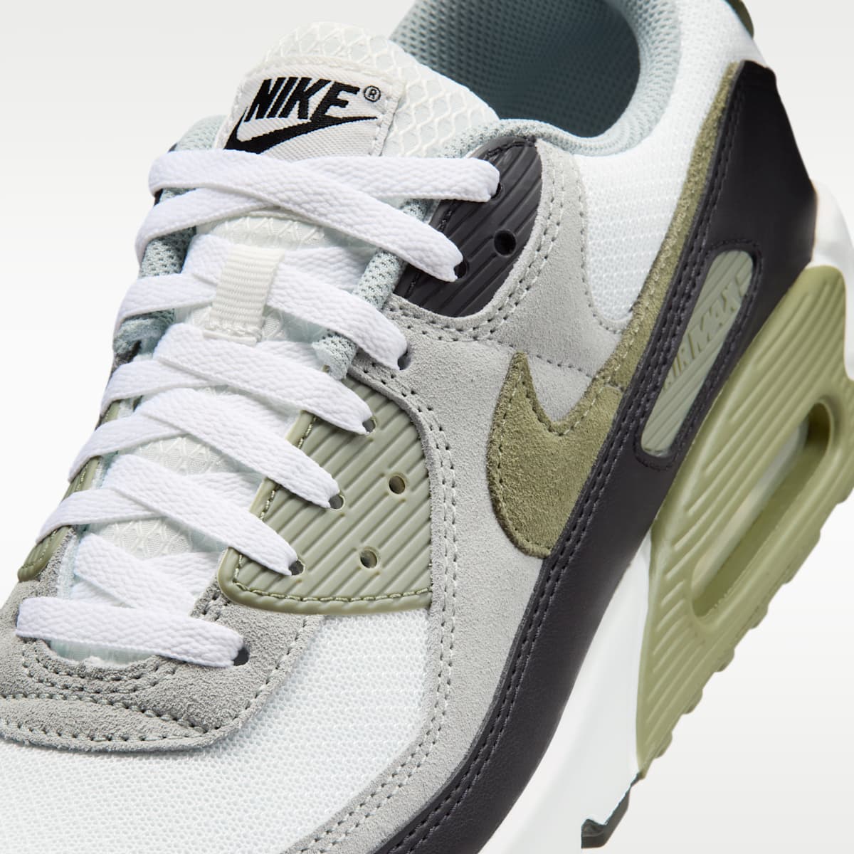 Nike Air Max 90 Men's Shoes - Summit White/Light Pumice/Black/Silver Sage - Image 7