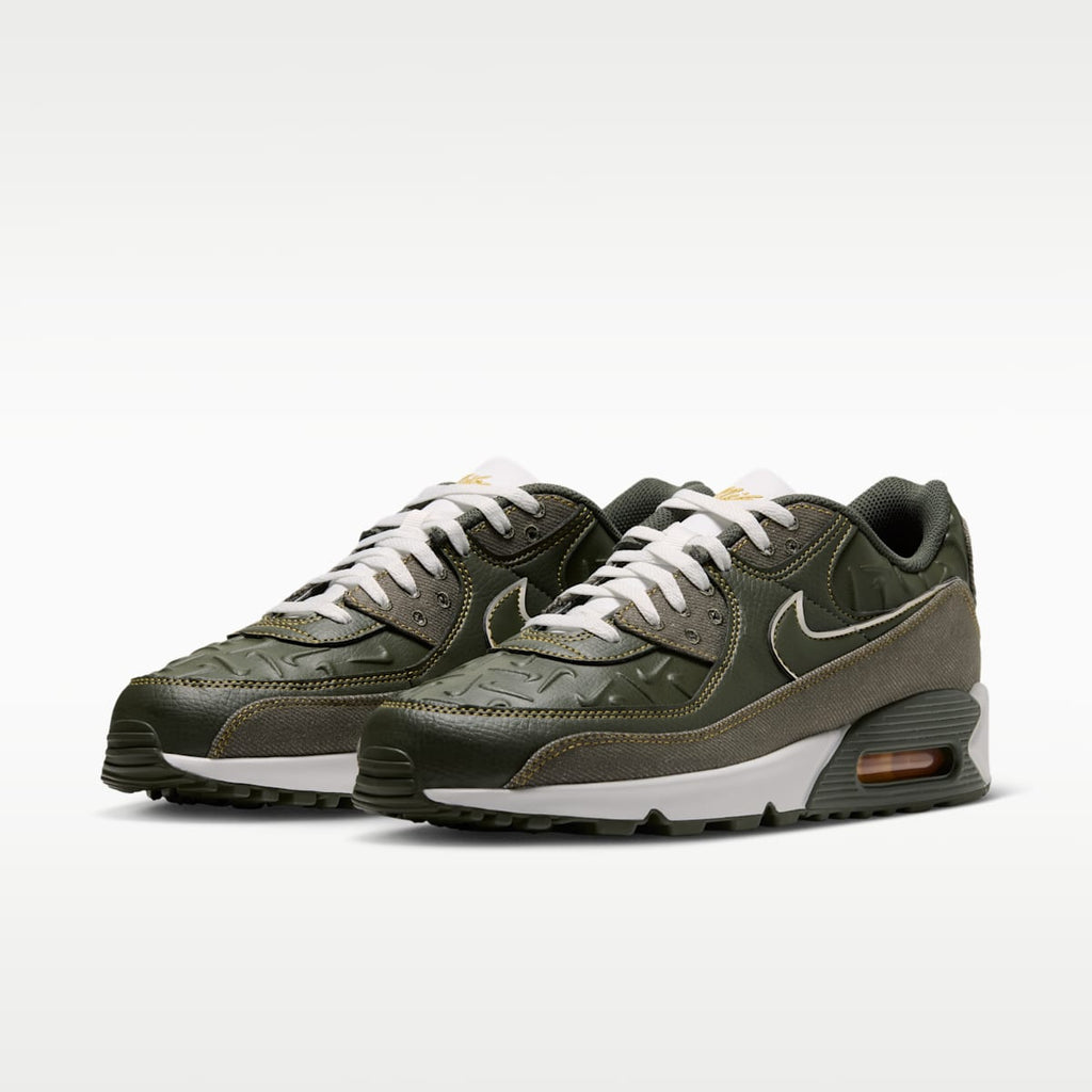 Nike Air Max 90 Men's Shoes - Cargo Khaki/Yellow Ochre/Summit White - Image 5