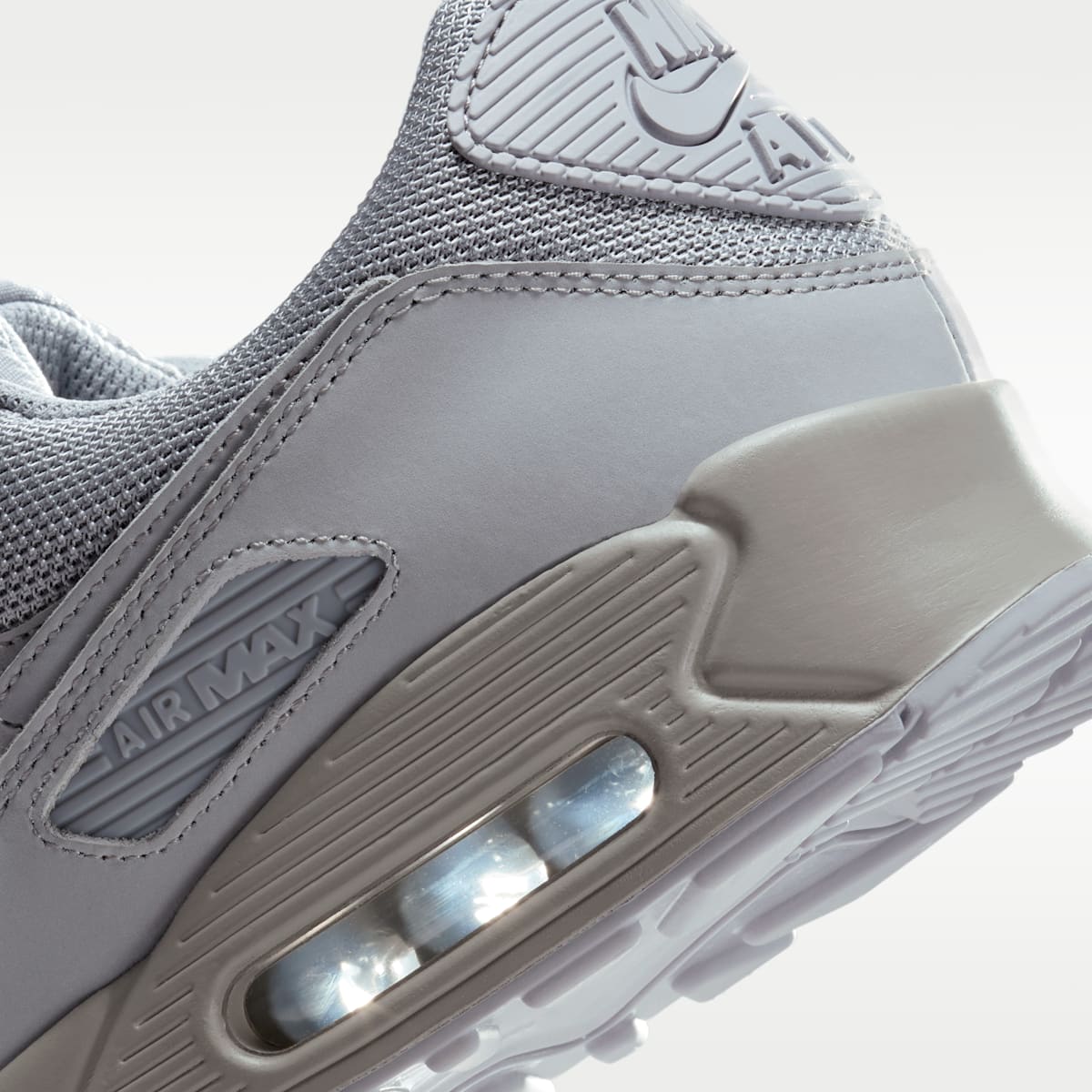 Nike Air Max 90 Men's Shoes - Wolf Grey/Black/White/Black - Image 8