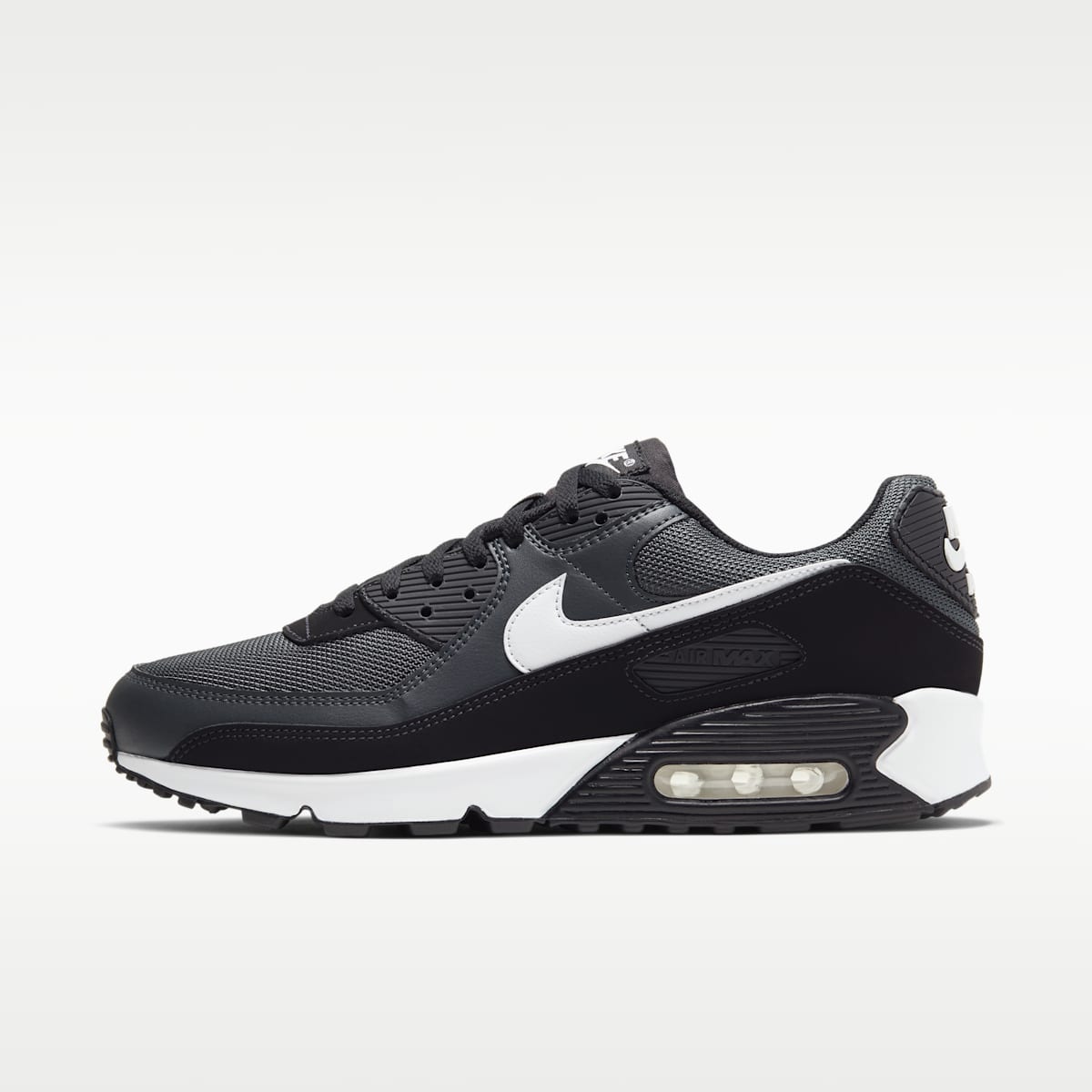 Nike Air Max 90 Men's Shoes - Iron Grey/Dark Smoke Grey/Black/White - Image 1