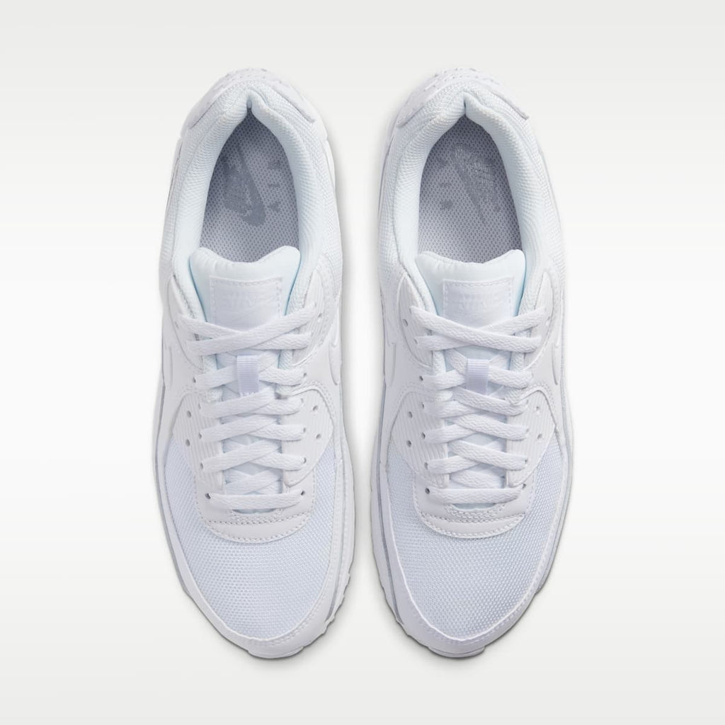 Nike Air Max 90 Men's Shoes - White/White/Wolf Grey/White - Image 4