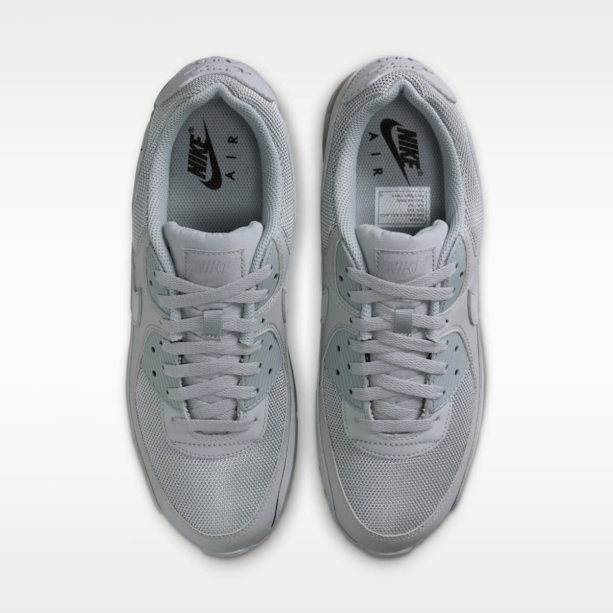 Nike Air Max 90 Men's Shoes - Wolf Grey/Black/White/Black - Image 4