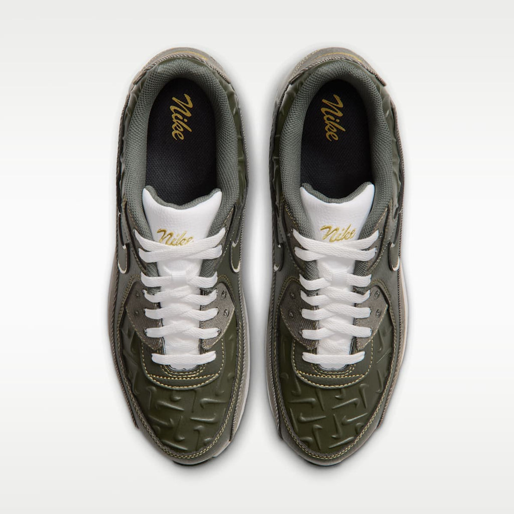 Nike Air Max 90 Men's Shoes - Cargo Khaki/Yellow Ochre/Summit White - Image 4