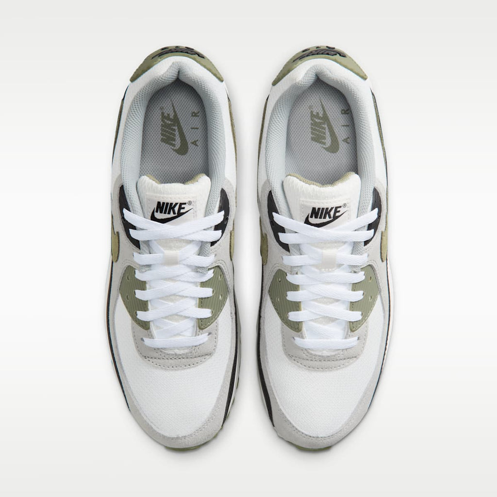 Nike Air Max 90 Men's Shoes - Summit White/Light Pumice/Black/Silver Sage - Image 4