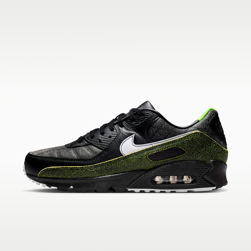Nike Air Max 90 "Tiempo" Men's Shoes - Black/Black/Voltage Green/White - Image 1