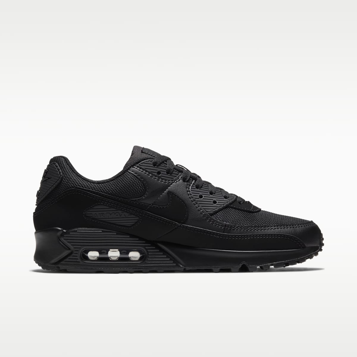 Nike Air Max 90 Men's Shoes - Black/Black/Black/Black - Image 3