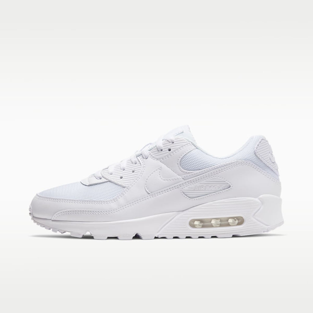 Nike Air Max 90 Men's Shoes - White/White/Wolf Grey/White - Image 1