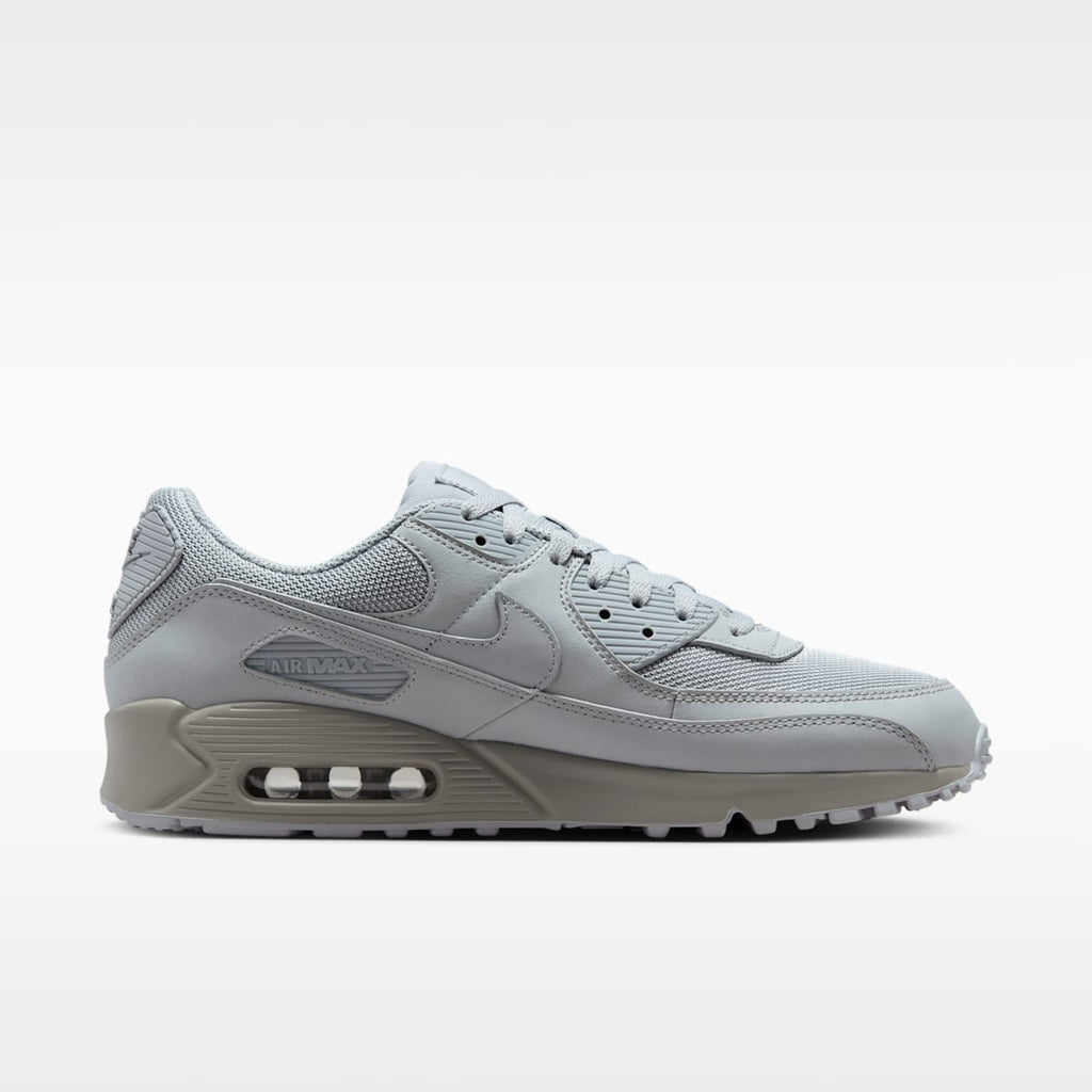 Nike Air Max 90 Men's Shoes - Wolf Grey/Black/White/Black - Image 3
