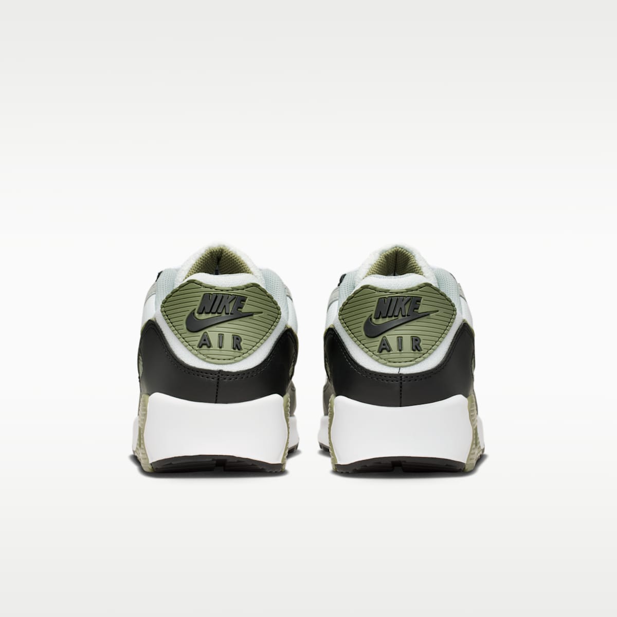 Nike Air Max 90 Men's Shoes - Summit White/Light Pumice/Black/Silver Sage - Image 6