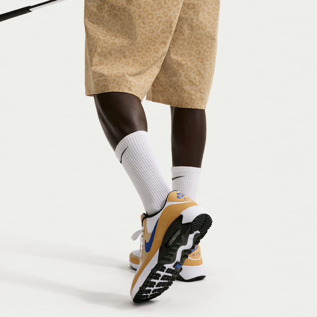 Nike Air Max 90 G Golf Shoes - White/Linen/Game Royal - Image 9