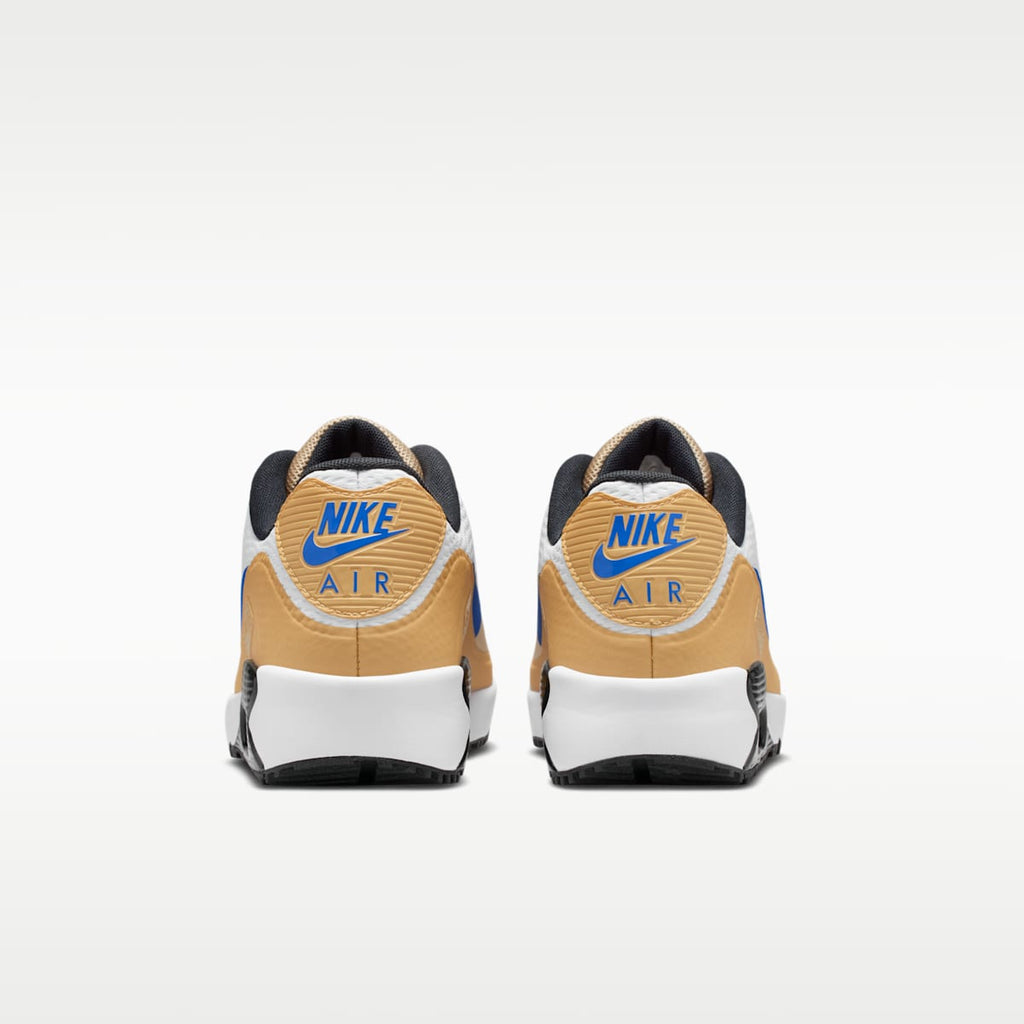 Women's Nike Air Max 90 G Golf Shoes - White/Linen/Game Royal