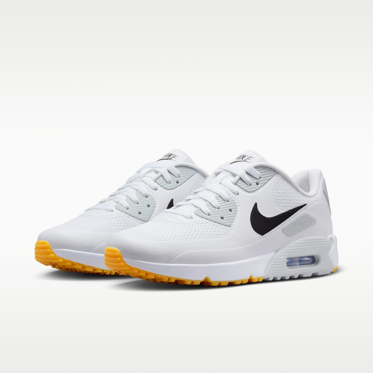 Women's Nike Air Max 90 G Golf Shoes - White/Black