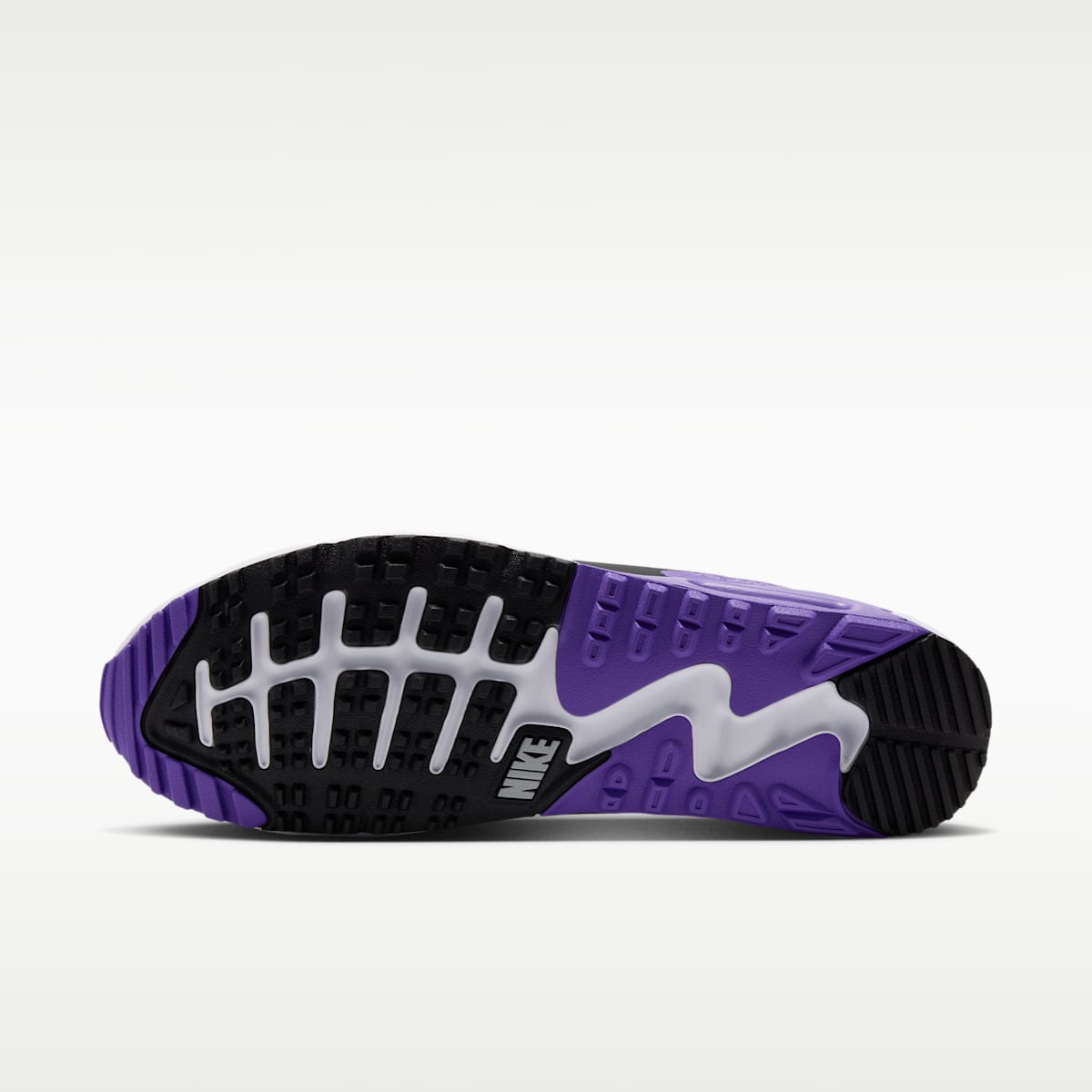 Nike Air Max 90 G Golf Shoes - White/Action Grape/Dark Smoke Grey/Wolf Grey - Image 2