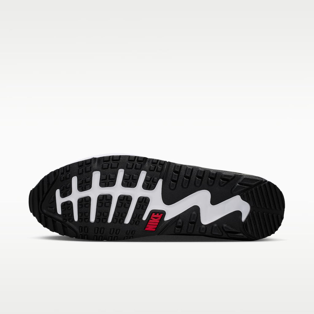 Nike Air Max 90 G Golf Shoes - White/Light Smoke Grey/Fire Red - Image 2