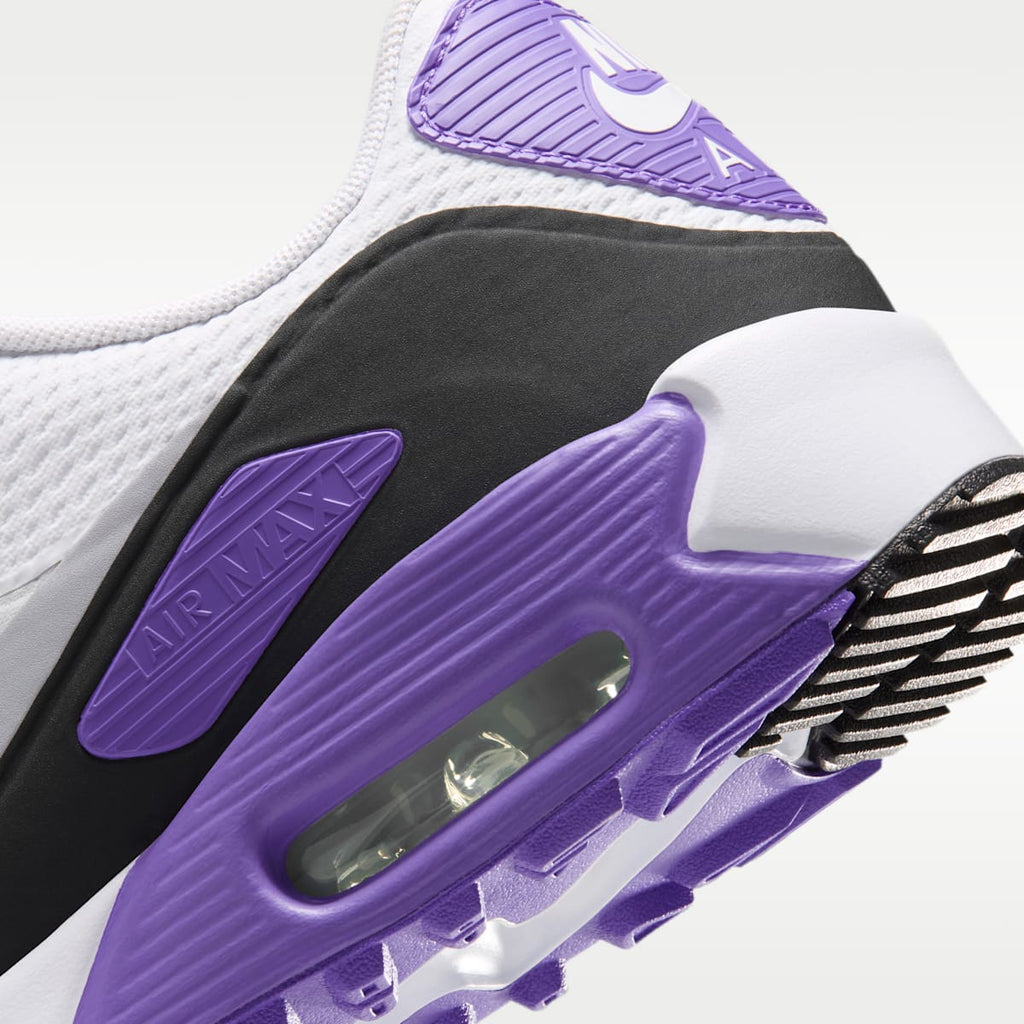 Nike Air Max 90 G Golf Shoes - White/Action Grape/Dark Smoke Grey/Wolf Grey - Image 8