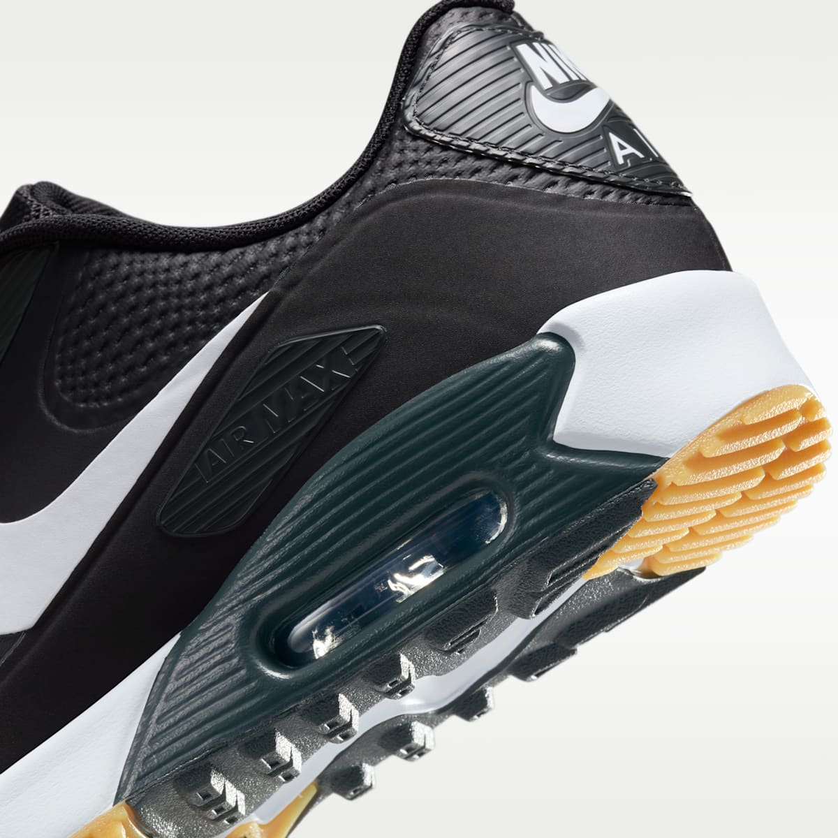 Women's Nike Air Max 90 G Golf Shoes - Black/White