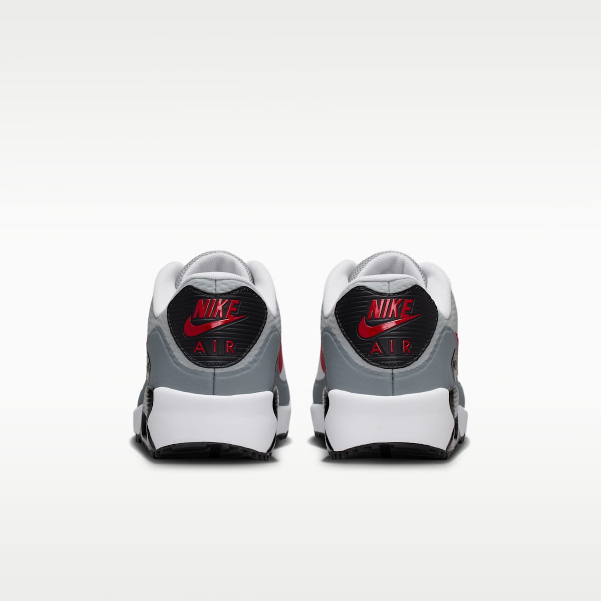 Nike Air Max 90 G Golf Shoes - White/Light Smoke Grey/Fire Red - Image 6