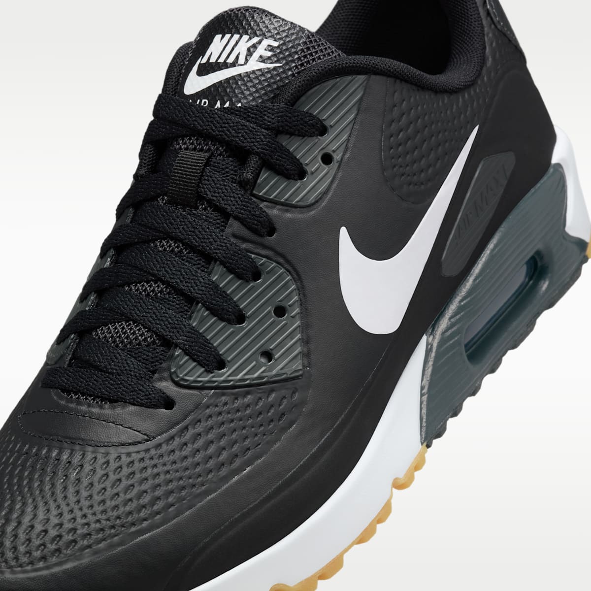 Women's Nike Air Max 90 G Golf Shoes - Black/White