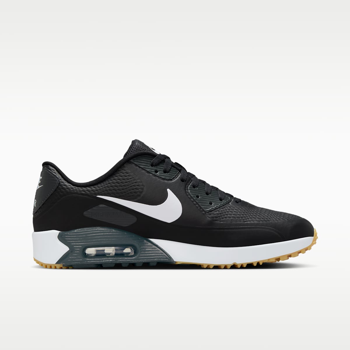 Women's Nike Air Max 90 G Golf Shoes - Black/White