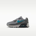 Nike Air Max 90 Little Kids' Shoes - Wolf Grey/Dark Smoke Grey/Smoke Grey/Light Current Blue