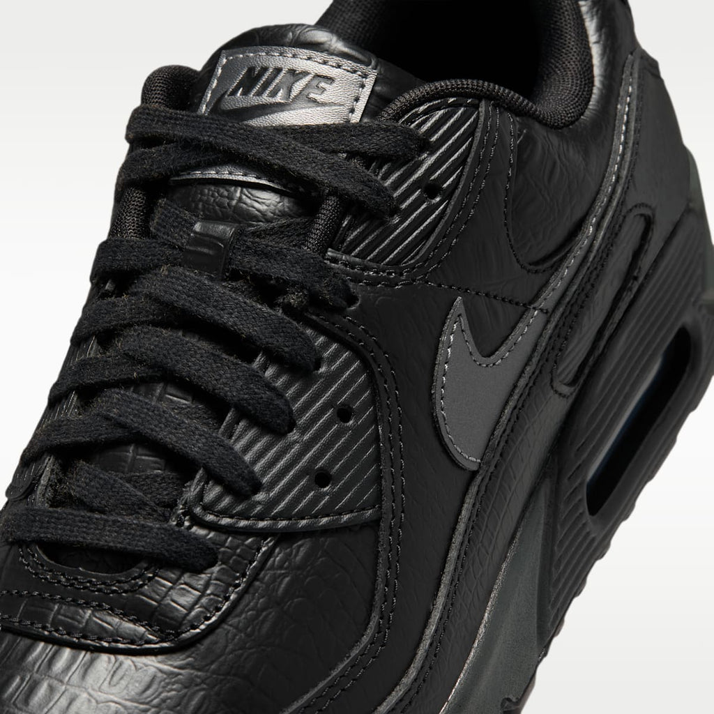 Nike Air Max 90 Premium Men's Shoes - Black/Anthracite/Metallic Dark Grey - Image 7