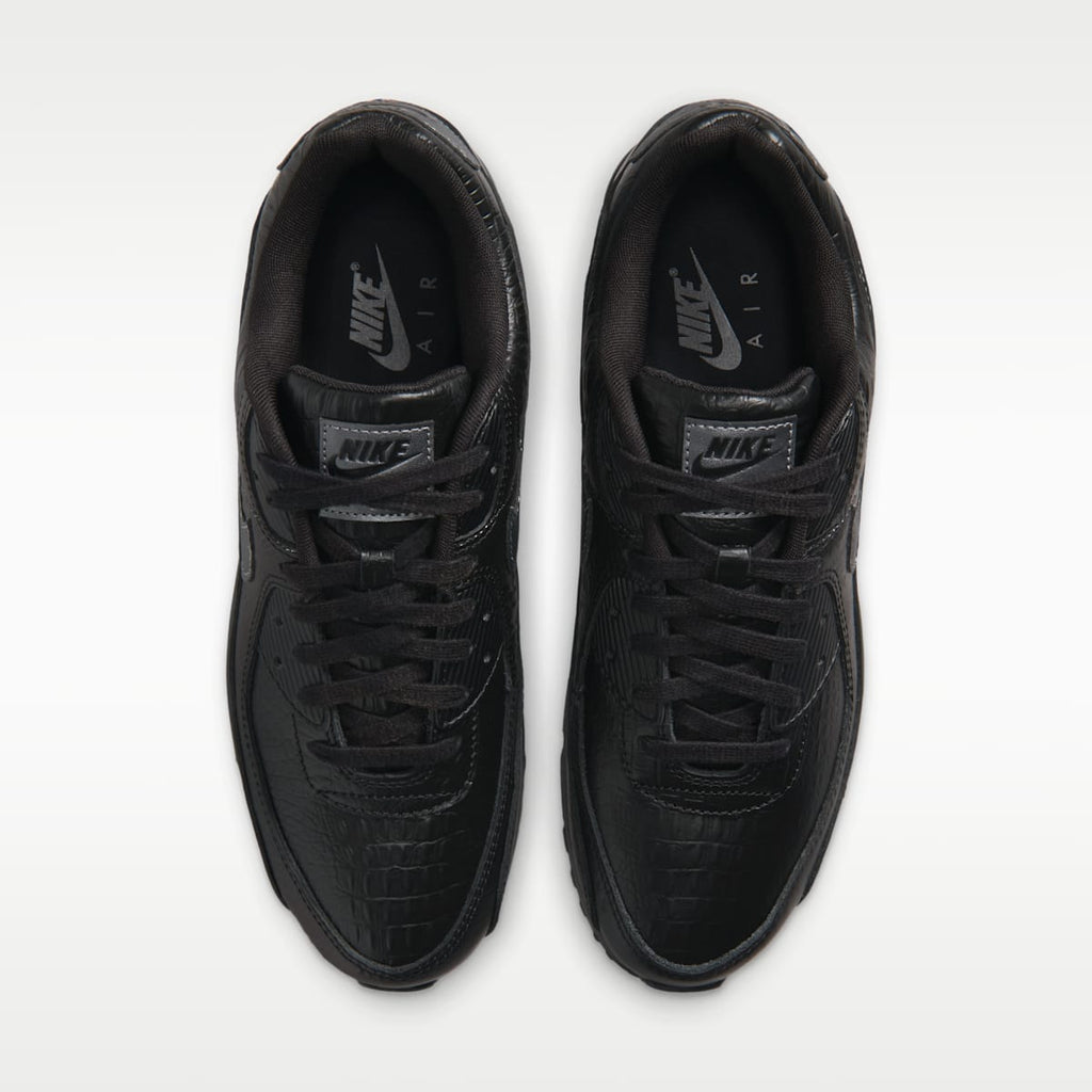 Nike Air Max 90 Premium Men's Shoes - Black/Anthracite/Metallic Dark Grey - Image 4