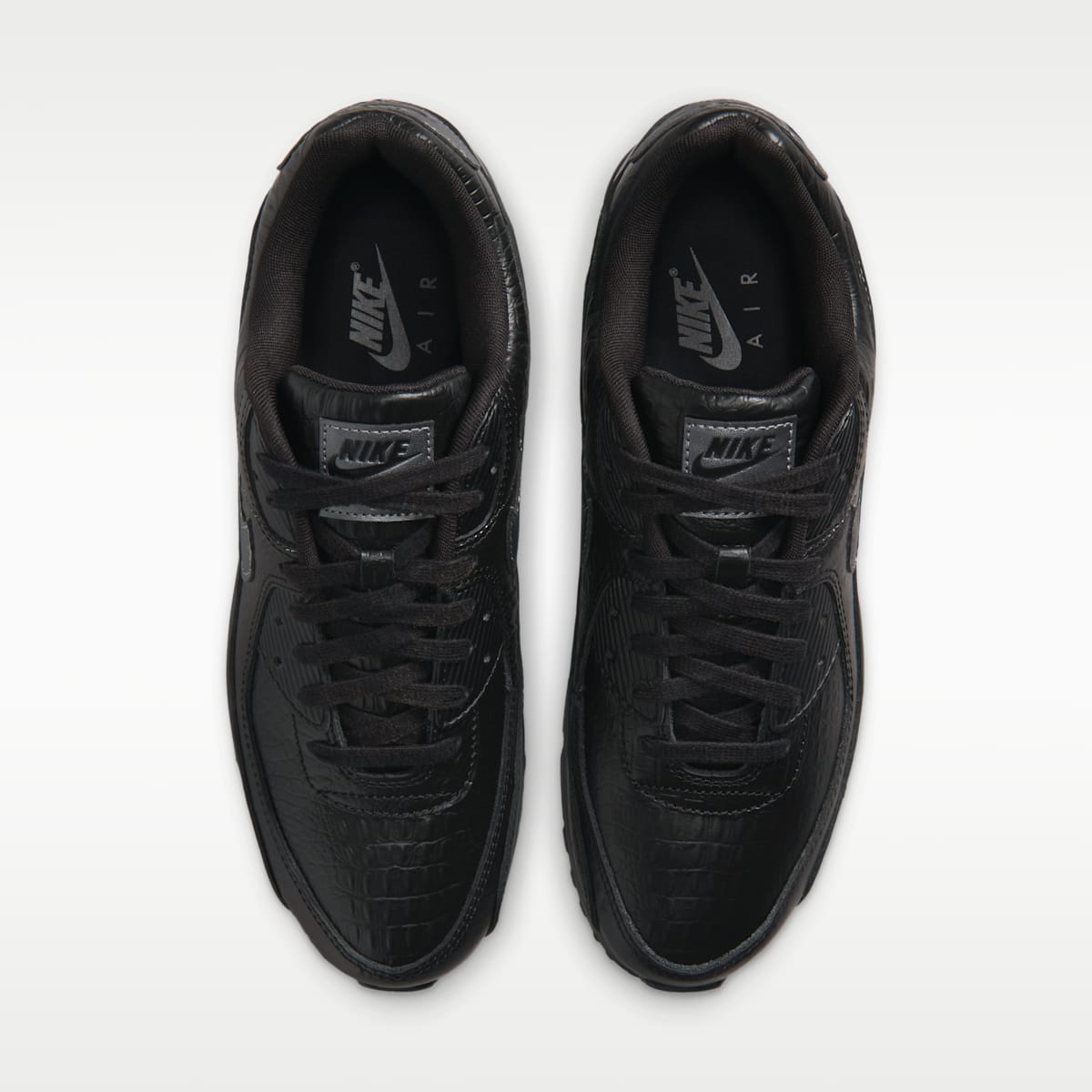 Nike Air Max 90 Premium Men's Shoes - Black/Anthracite/Metallic Dark Grey - Image 4