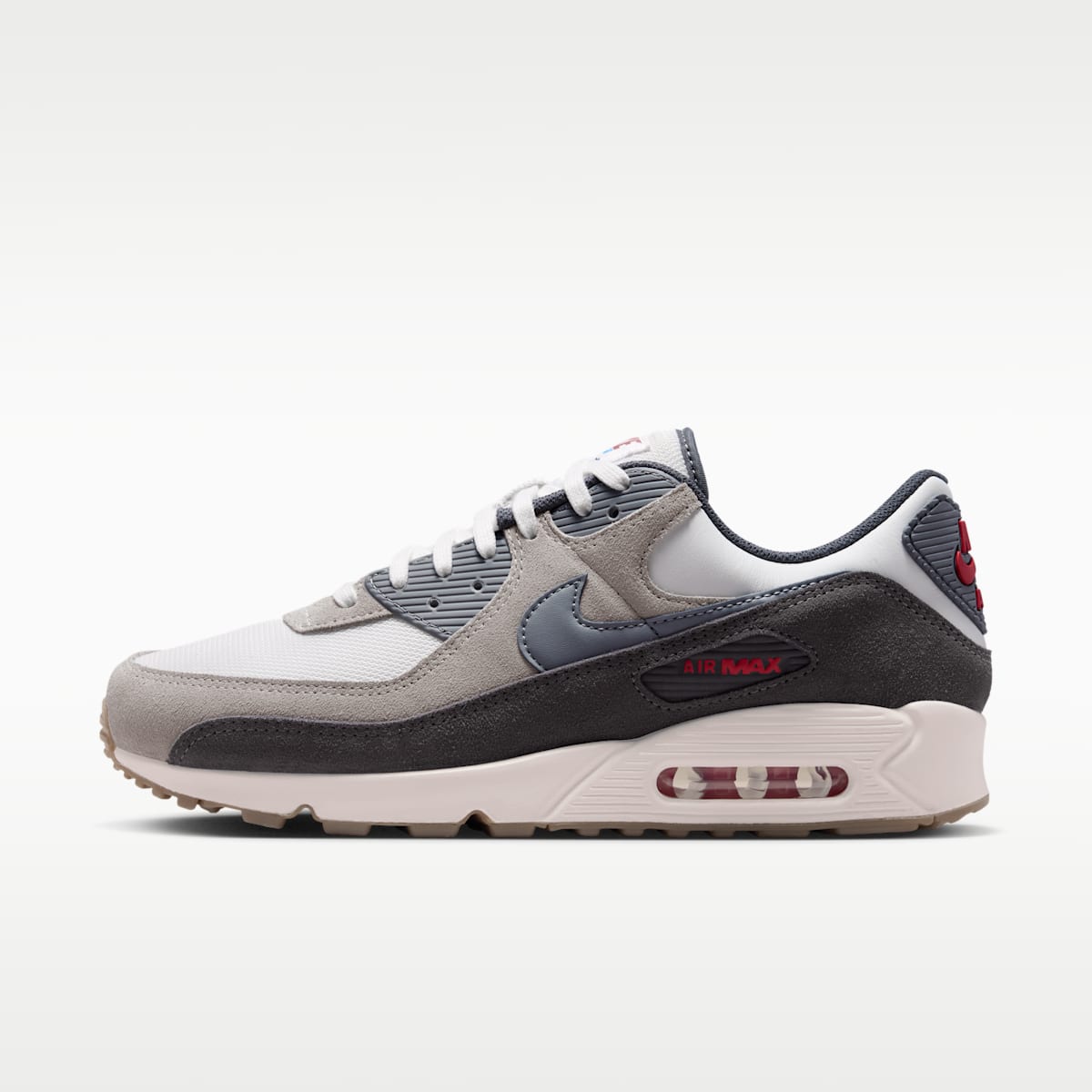 Nike Air Max 90 Premium Men's Shoes - Summit White/College Grey/Anthracite/Particle Grey - Image 1