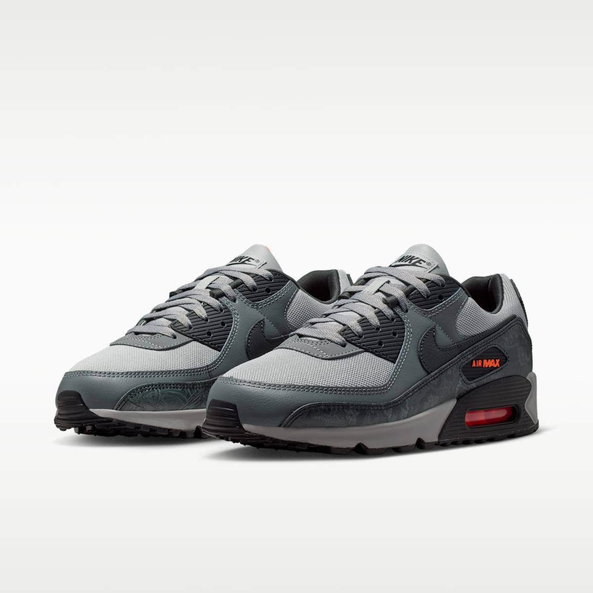 Nike Air Max 90 Premium Men's Shoes - Multi-Color/Multi-Color/Hyper Crimson/Black - Image 5