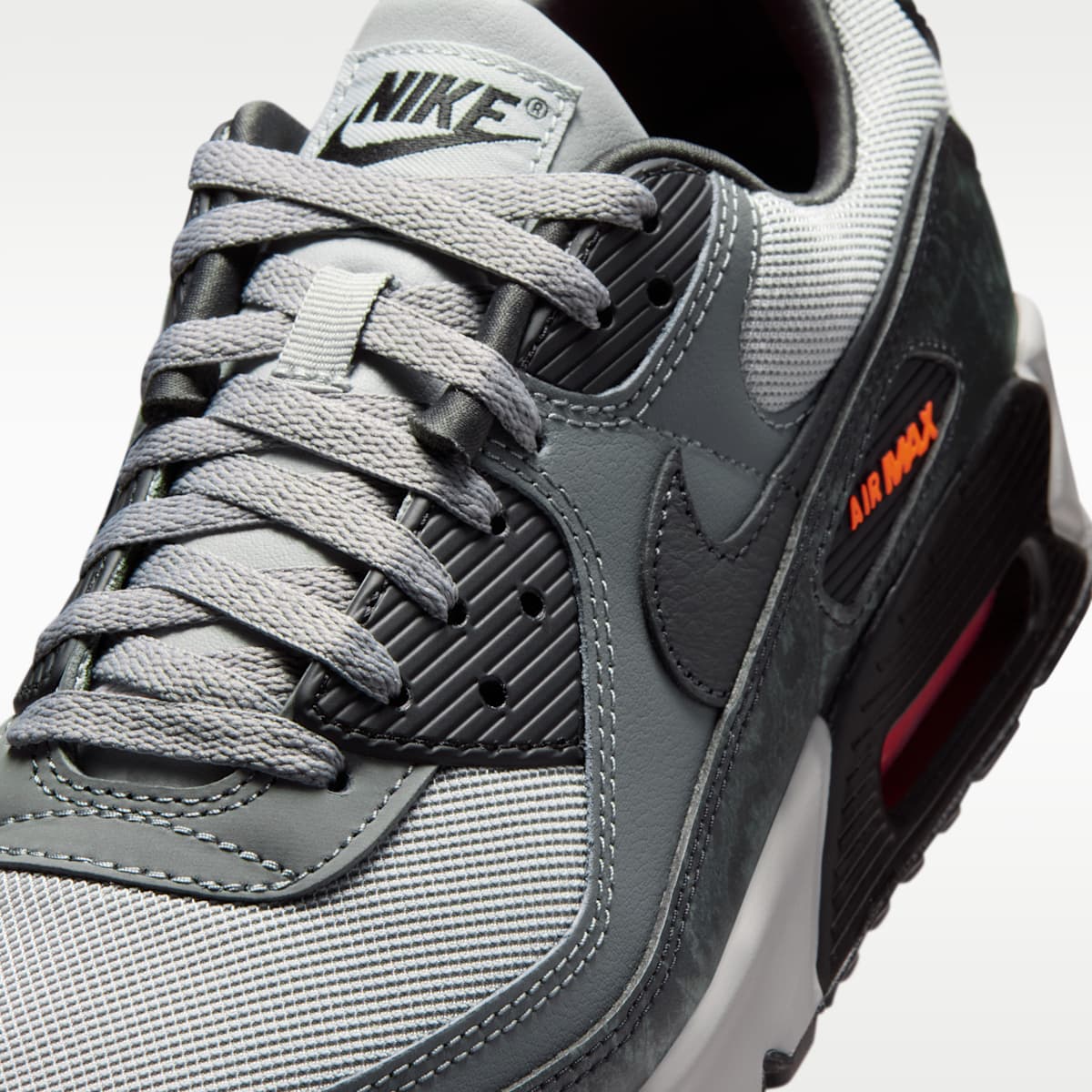 Nike Air Max 90 Premium Men's Shoes - Multi-Color/Multi-Color/Hyper Crimson/Black - Image 7
