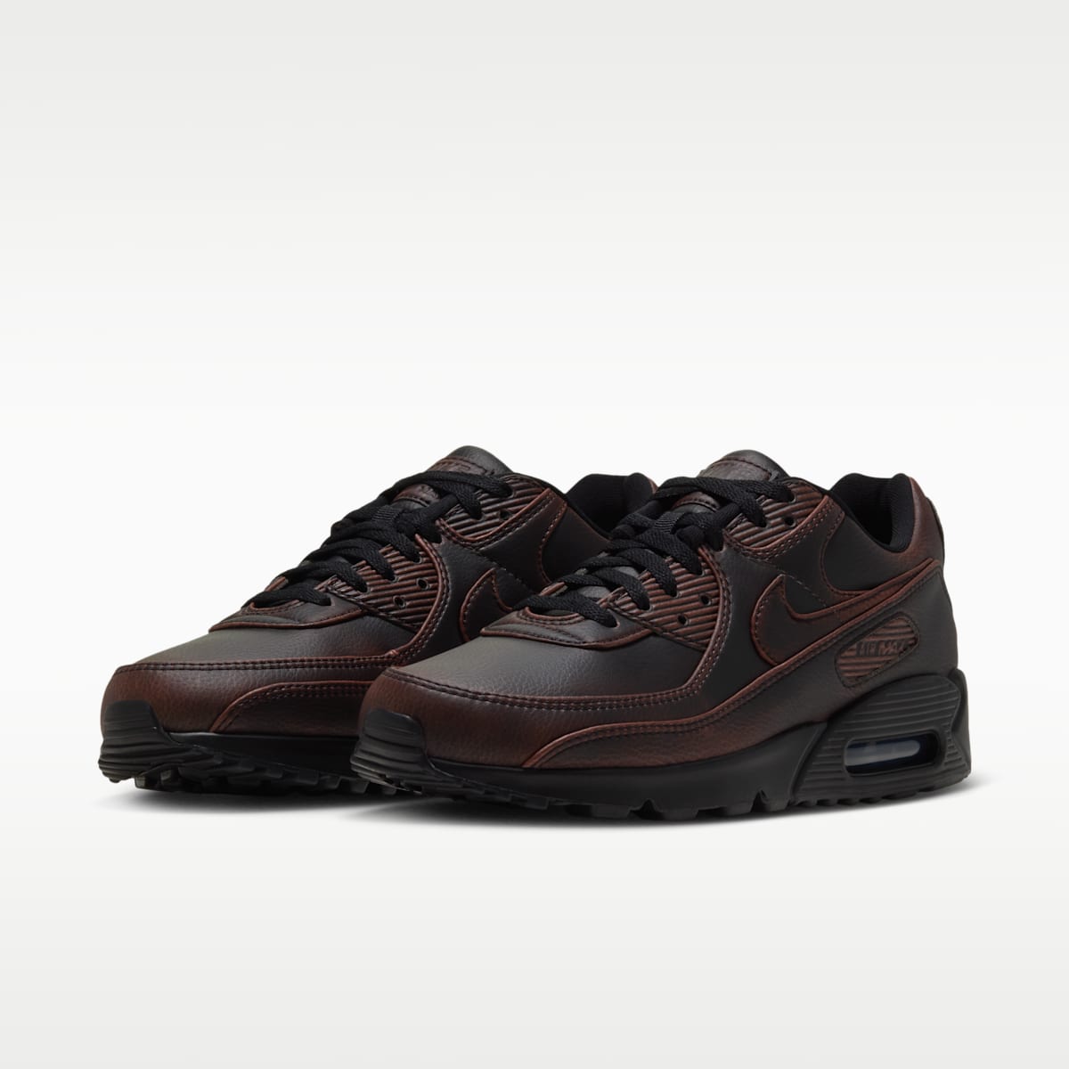 Nike Air Max 90 Premium Men's Shoes - Black/Cinnamon/Black - Image 5