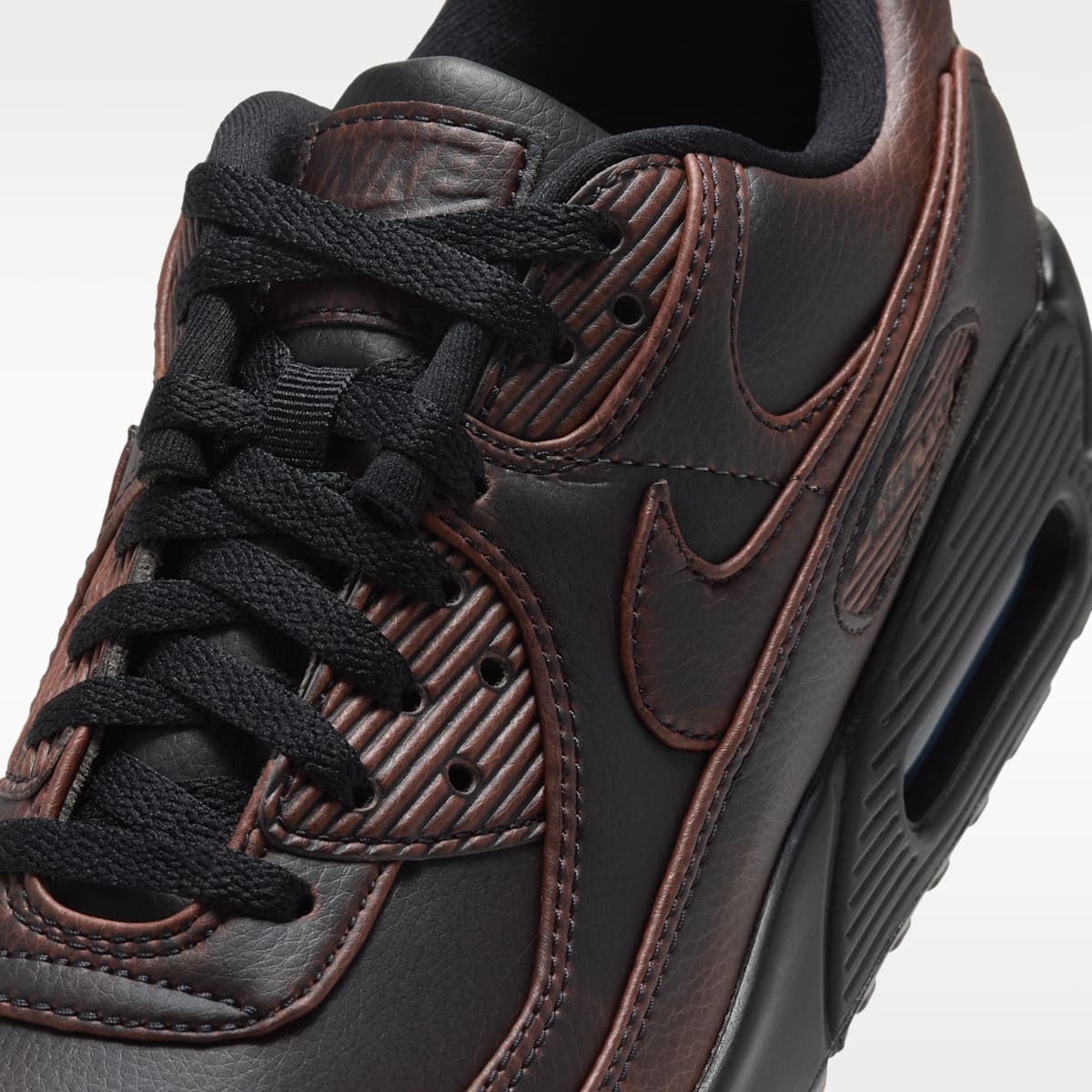 Nike Air Max 90 Premium Men's Shoes - Black/Cinnamon/Black - Image 7