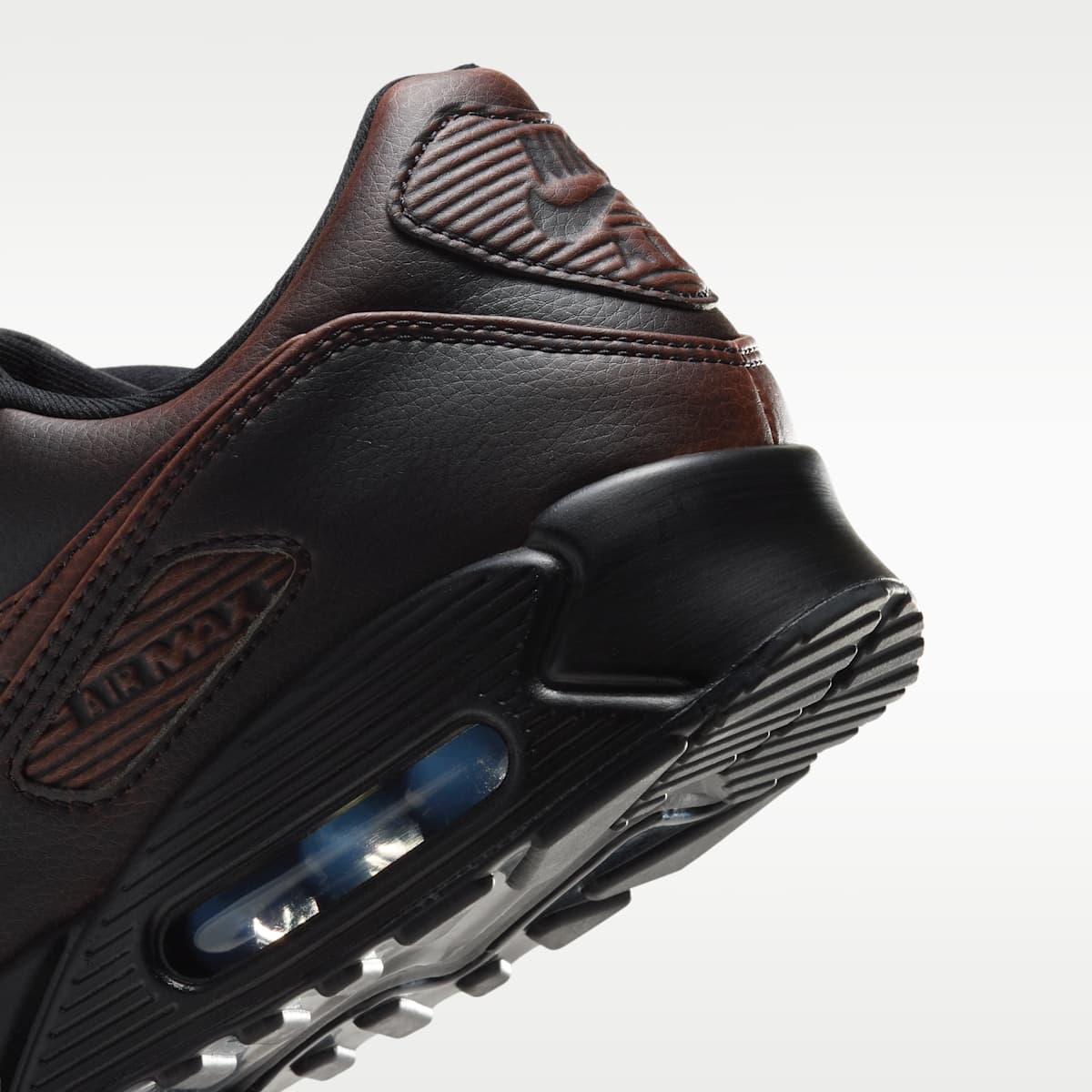 Nike Air Max 90 Premium Men's Shoes - Black/Cinnamon/Black - Image 8