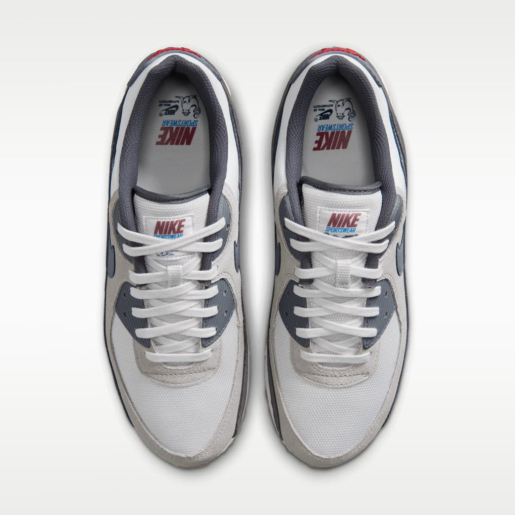 Nike Air Max 90 Premium Men's Shoes - Summit White/College Grey/Anthracite/Particle Grey - Image 4