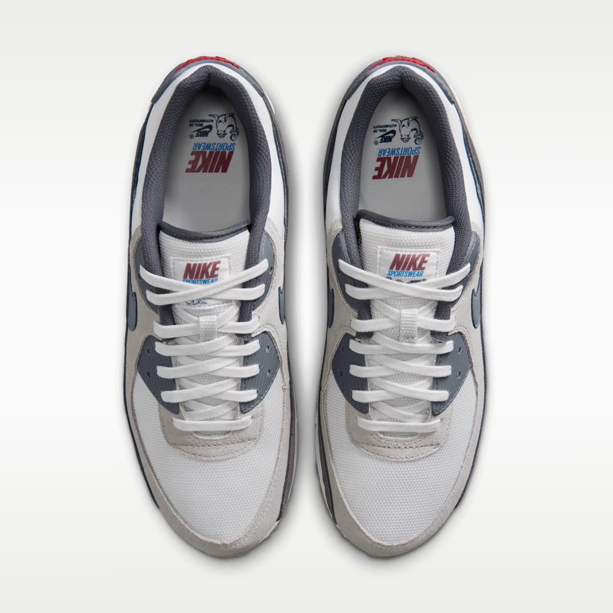 Nike Air Max 90 Premium Men's Shoes - Summit White/College Grey/Anthracite/Particle Grey - Image 4