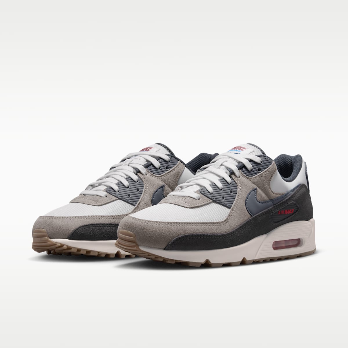 Nike Air Max 90 Premium Men's Shoes - Summit White/College Grey/Anthracite/Particle Grey - Image 5