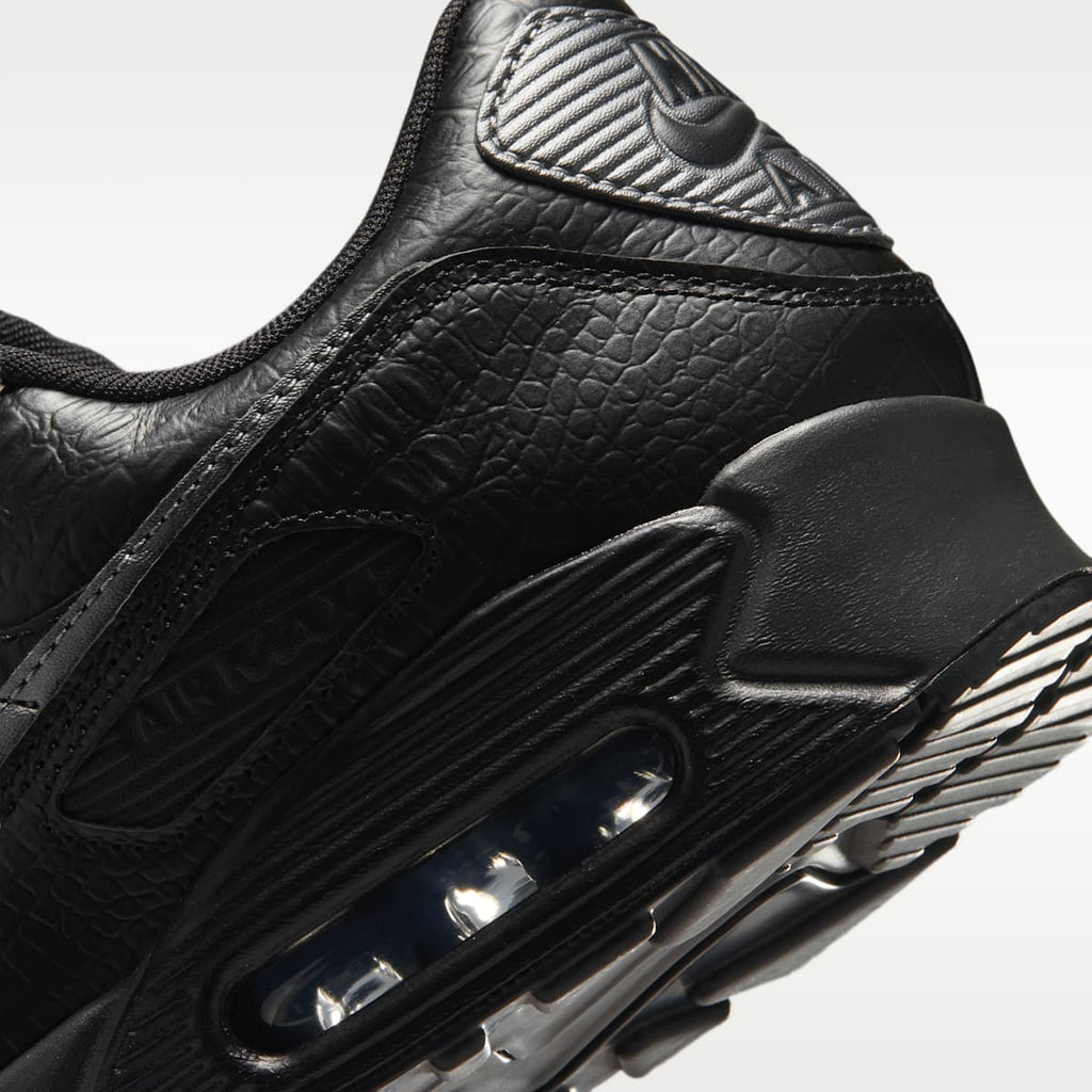 Nike Air Max 90 Premium Men's Shoes - Black/Anthracite/Metallic Dark Grey - Image 8