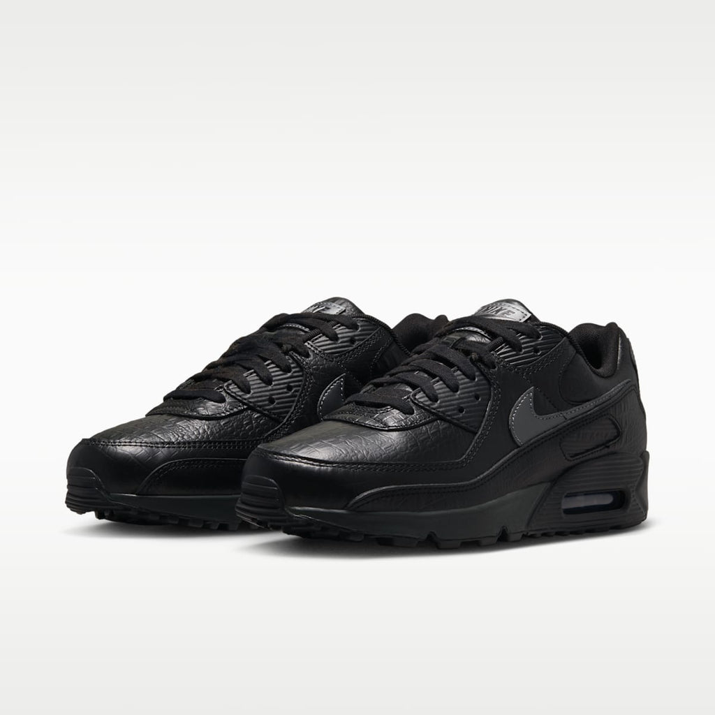 Nike Air Max 90 Premium Men's Shoes - Black/Anthracite/Metallic Dark Grey - Image 5
