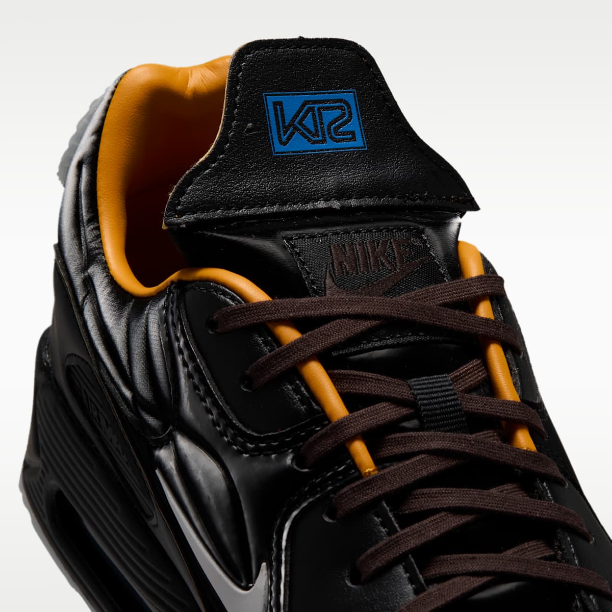 Nike Air Max 90 "Mercurial" Men's Shoes - Black/Gold Leaf/Pear/White - Image 9