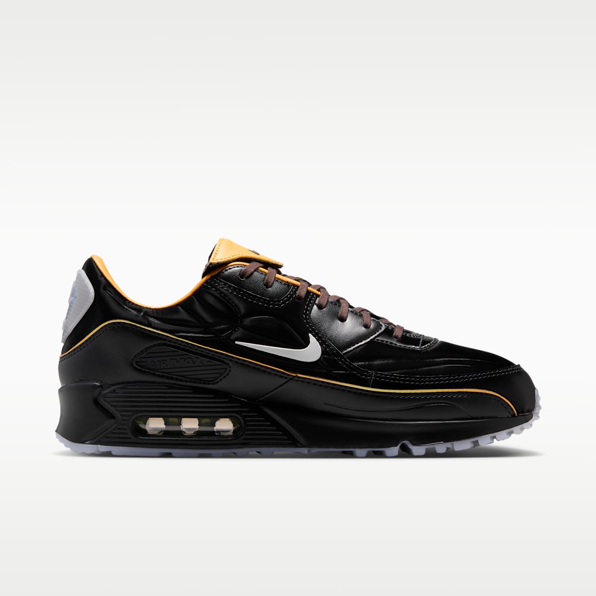 Nike Air Max 90 "Mercurial" Men's Shoes - Black/Gold Leaf/Pear/White - Image 3