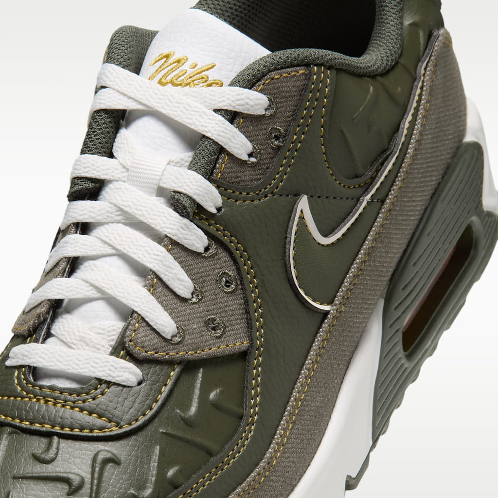 Nike Air Max 90 Men's Shoes - Cargo Khaki/Yellow Ochre/Summit White - Image 7