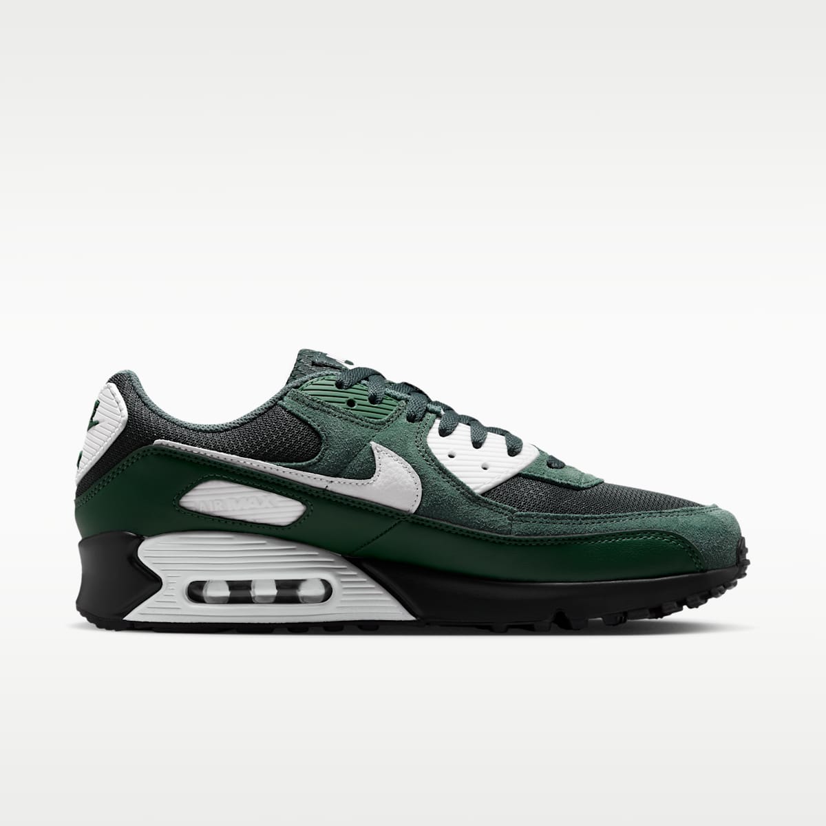 Nike Air Max 90 Men's Shoes - Black Spruce/Vintage Green/Fir/Summit White - Image 3