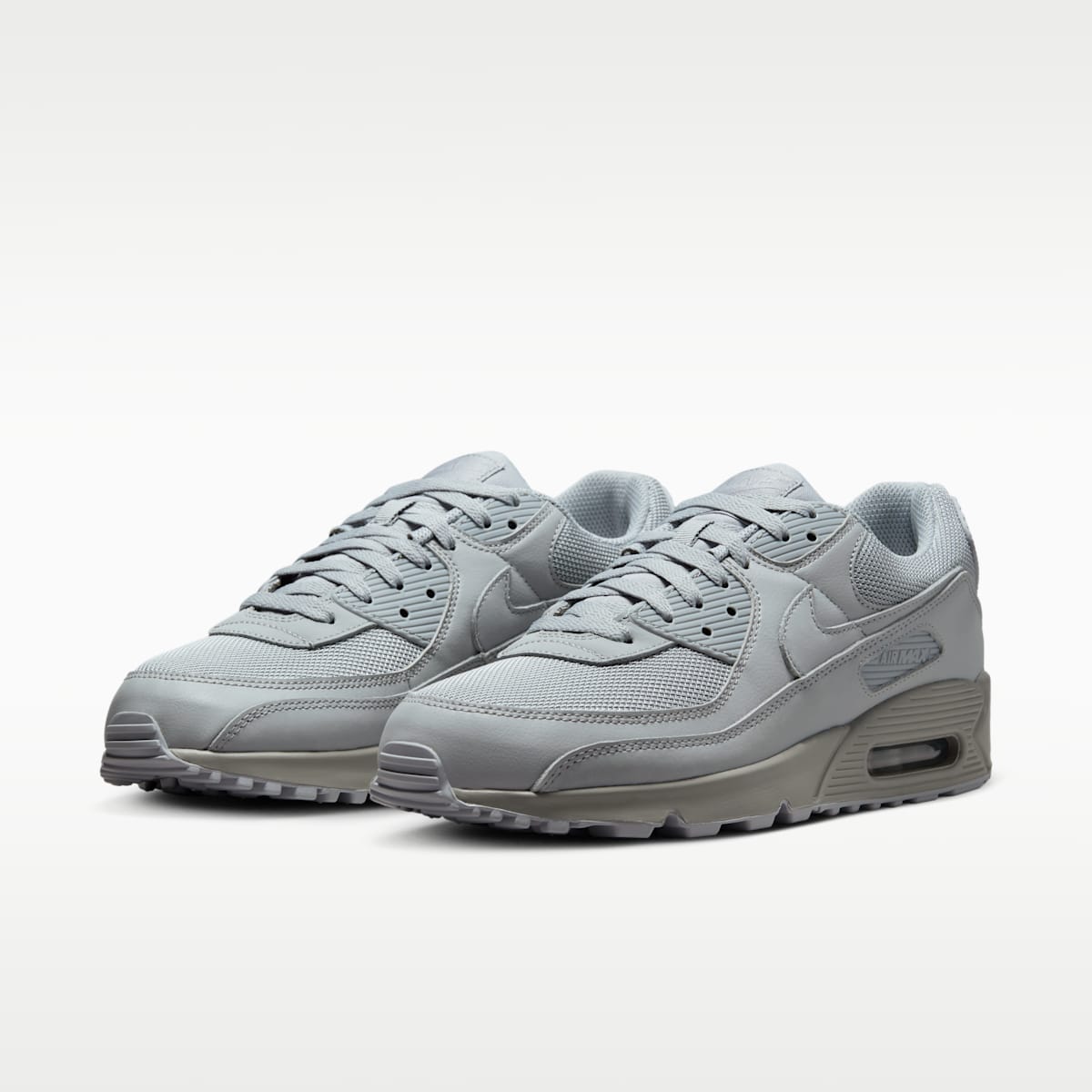 Nike Air Max 90 Men's Shoes - Wolf Grey/Black/White/Black - Image 5