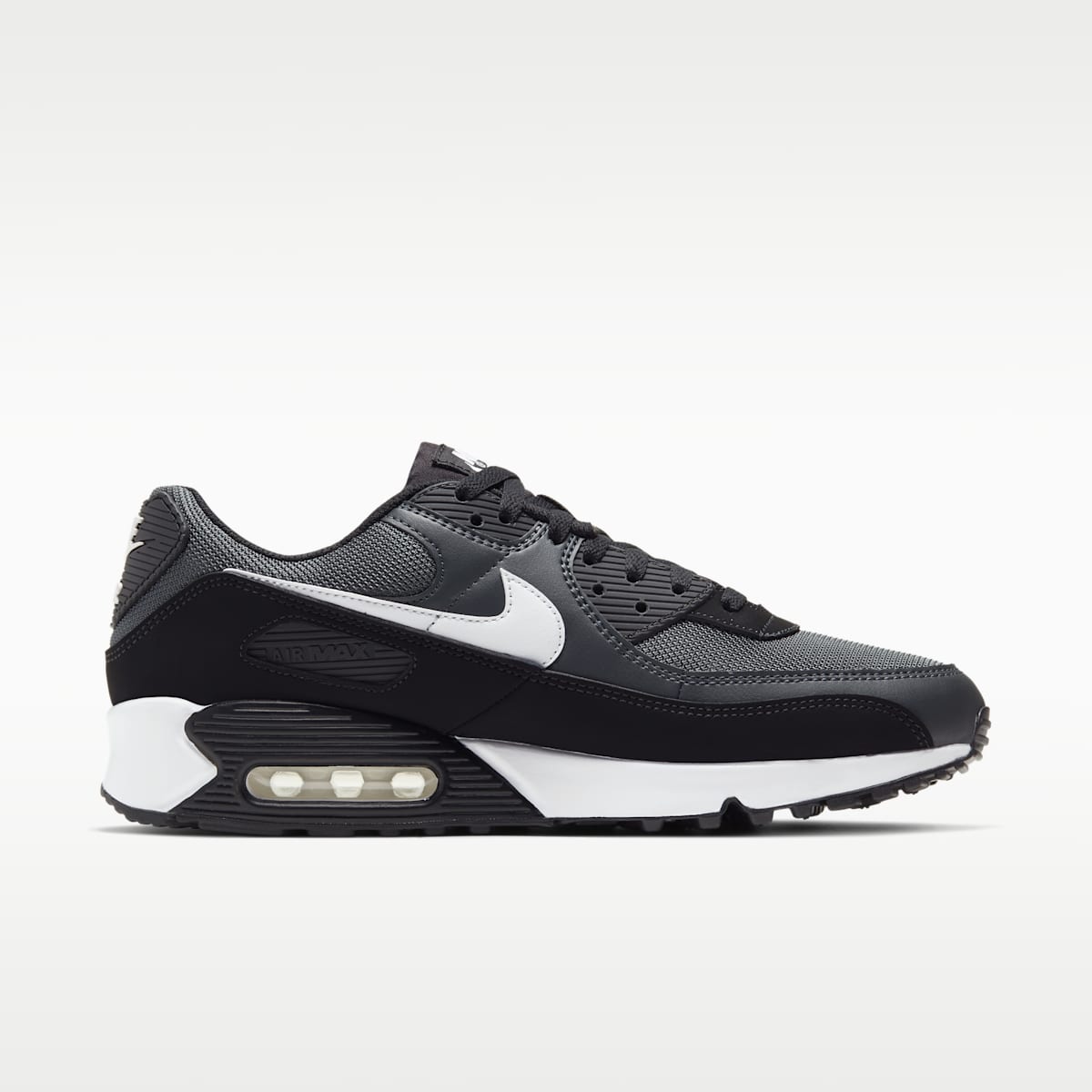Nike Air Max 90 Men's Shoes - Iron Grey/Dark Smoke Grey/Black/White - Image 3