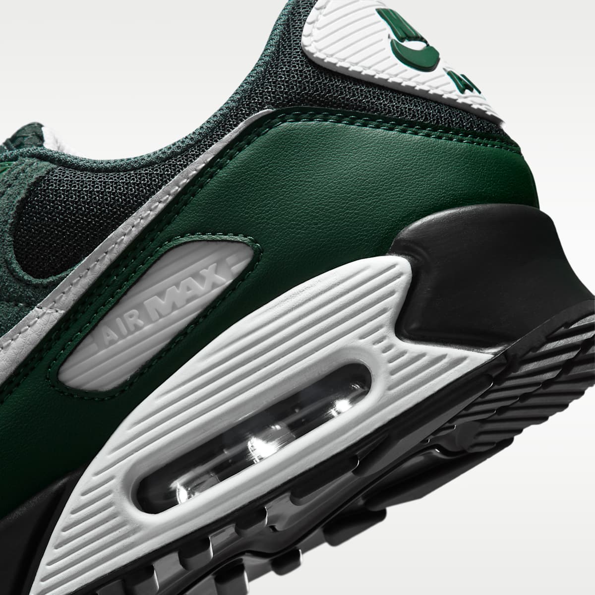 Nike Air Max 90 Men's Shoes - Black Spruce/Vintage Green/Fir/Summit White - Image 8