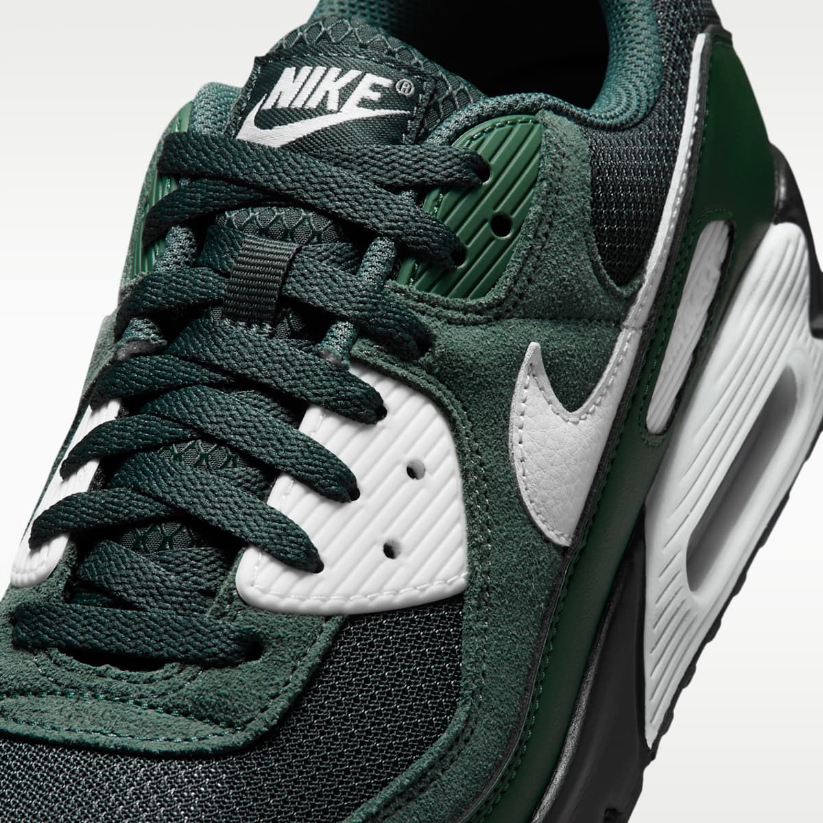 Nike Air Max 90 Men's Shoes - Black Spruce/Vintage Green/Fir/Summit White - Image 7