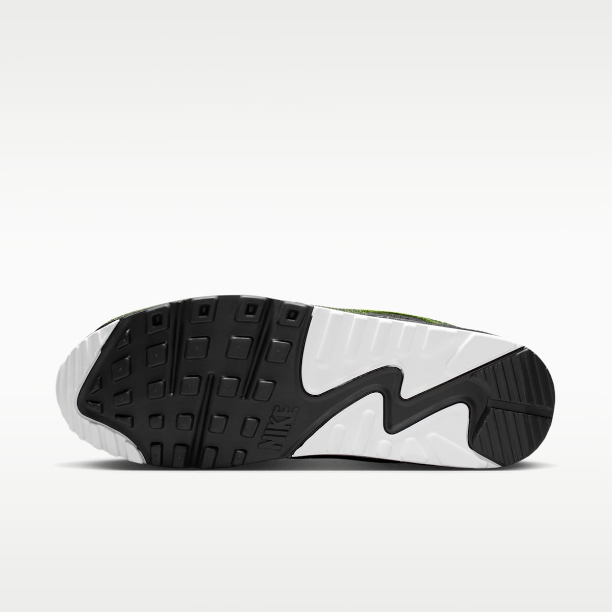 Nike Air Max 90 "Tiempo" Men's Shoes - Black/Black/Voltage Green/White - Image 2