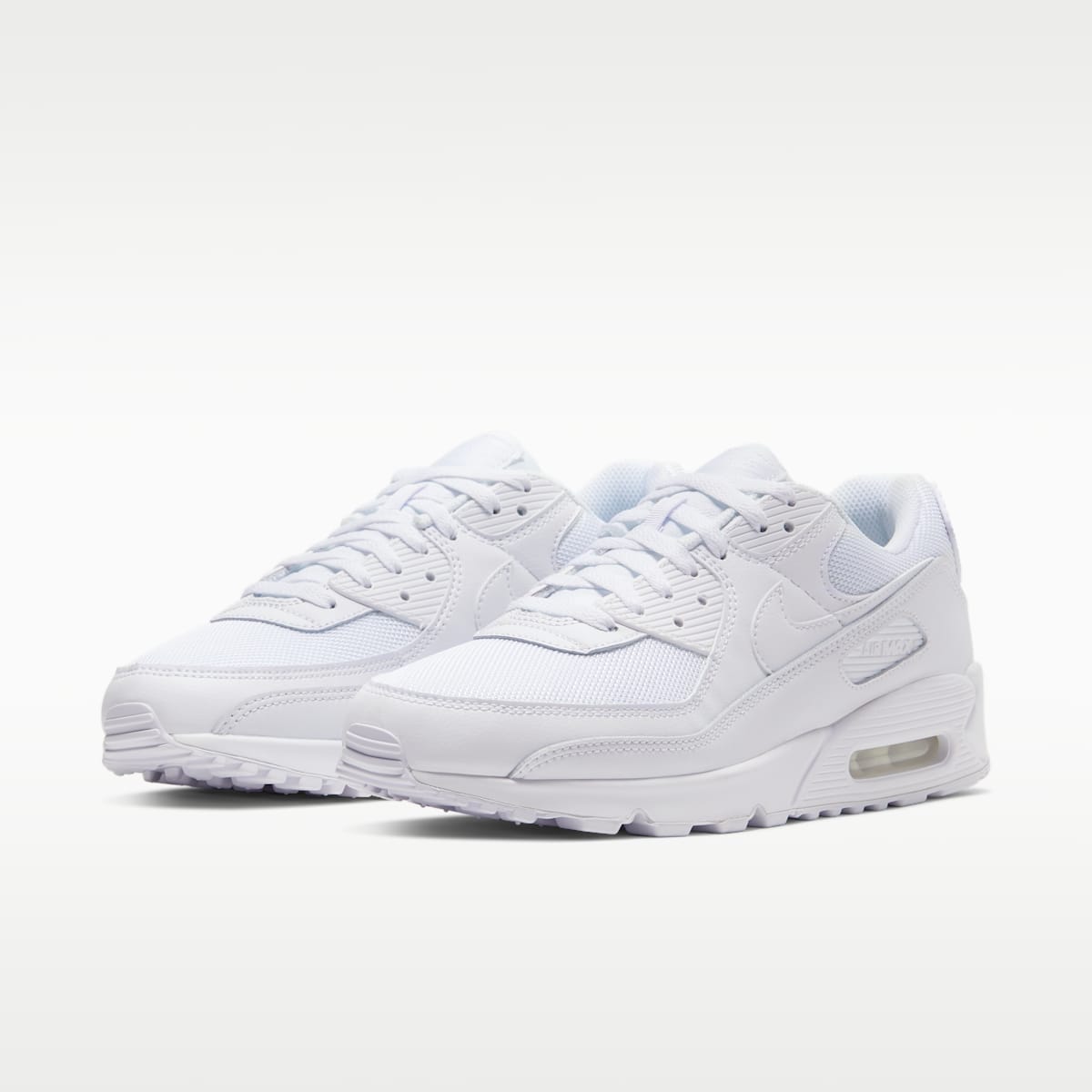 Nike Air Max 90 Men's Shoes - White/White/Wolf Grey/White - Image 5