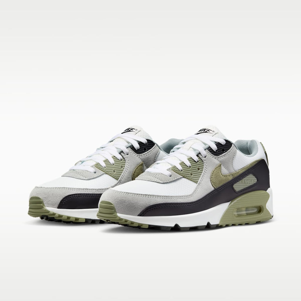 Nike Air Max 90 Men's Shoes - Summit White/Light Pumice/Black/Silver Sage - Image 5